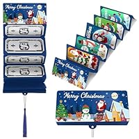 Christmas Money or Gift Card Holder with 10 Slots Surprise Christmas Xmas Gift Card Holder for Santa Cash Supplies,Xmas Money Cards with Envelopes,C-hristmas M-oney H-olders for Cash,Checks,Cards