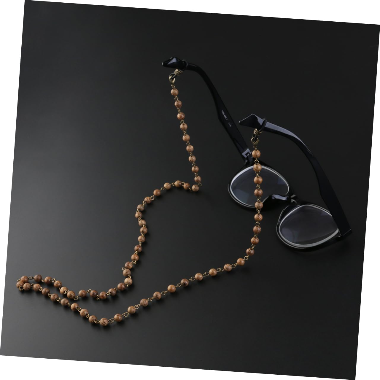 GALPADA 3stücke Wood Eyeglasses Bead Chain Neck Holder Aus Natürlichem Hartholz Stilvolle Brillenkette Mit Elastischen Gummispitzen Für Sonnenbrillen Und Lesebrillen