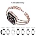 Biaoge Metal Band Compatible for Apple Watch Band Series 7 6 SE 4 5 40mm 41mm 44mm 45mm iWatch Series 3 2 1 38mm 42mm, Wristband Strap Cuff Bangle Bracelet