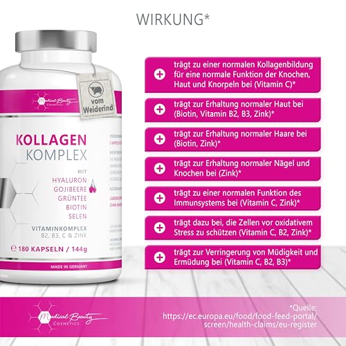 Kollagen-Kapseln von Medical Beauty Cosmetics zur Hautpflege