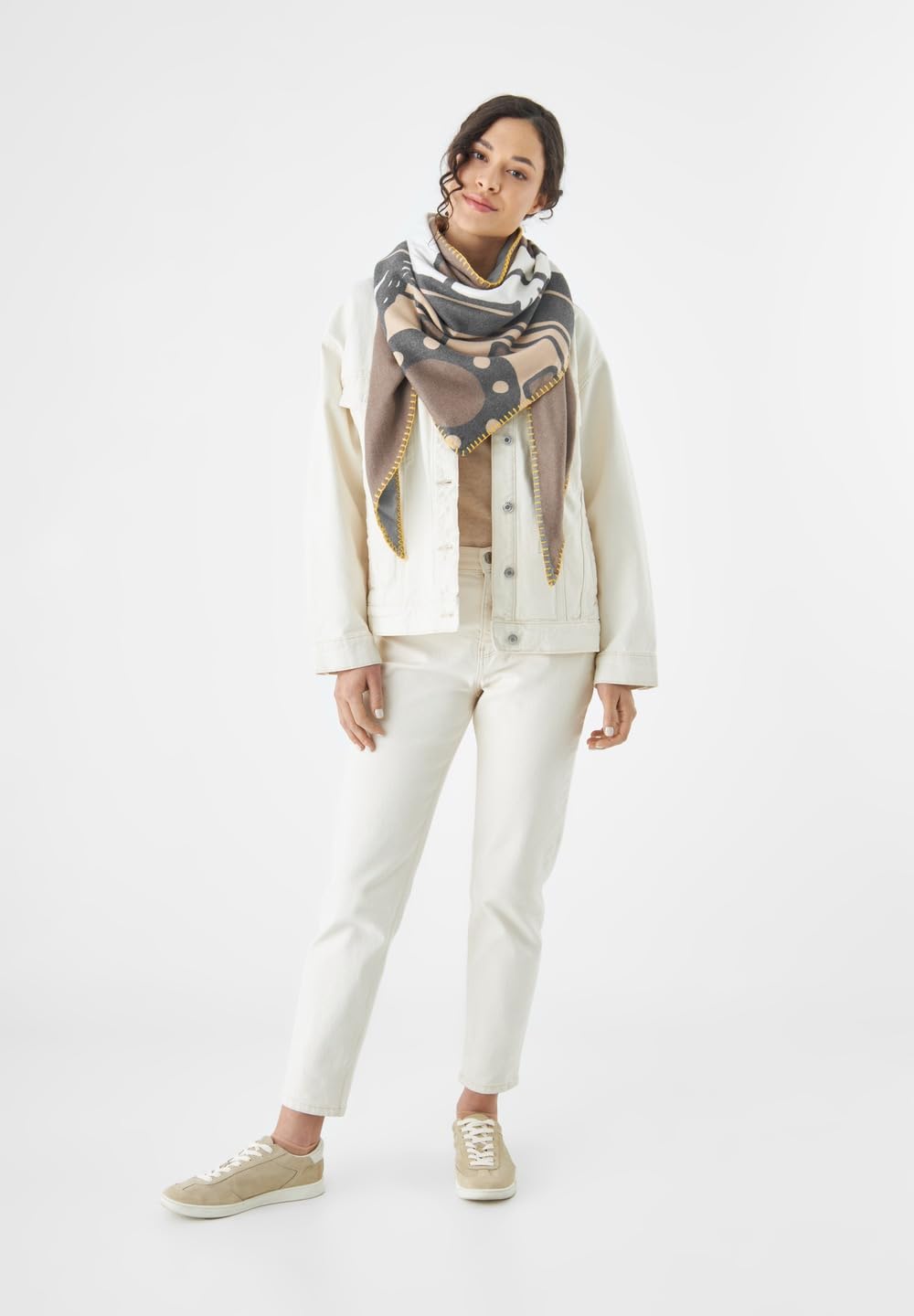 CODELLO Printed Triangle Polyester/Viscose - 128X128X180CM