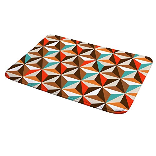 Tapis de salle de bain antidérapant absorbant l'eau triangle - 5