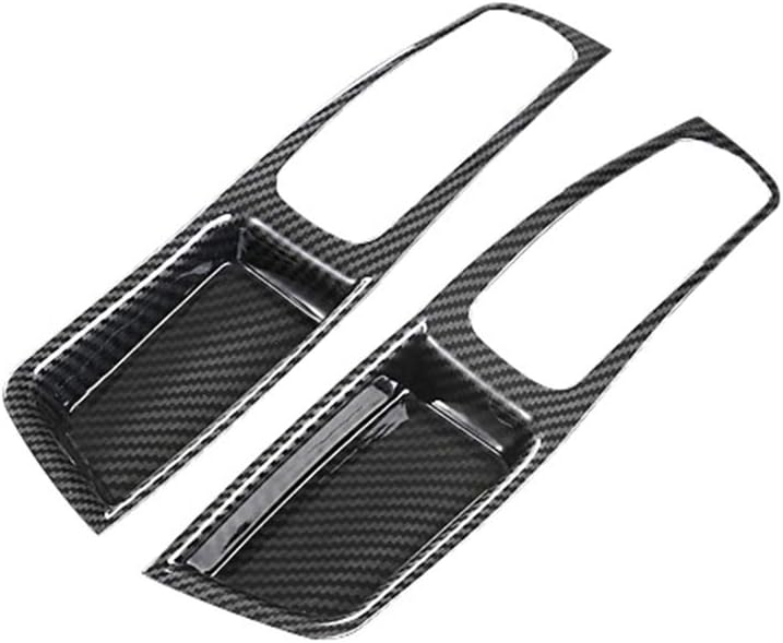 New Protective Carbon Look Interiors Compatible with Porsche Macan 2014-2020 (Steering Wheel Cover, Red)