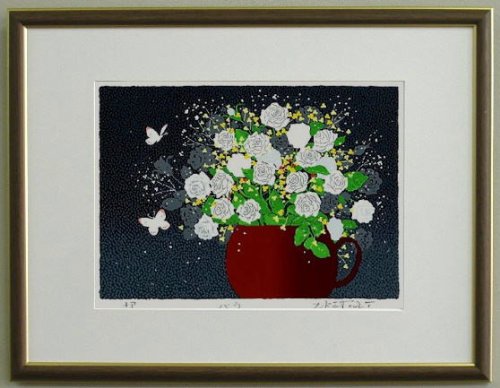 吉岡浩太郎版画【バラ】STサイズ