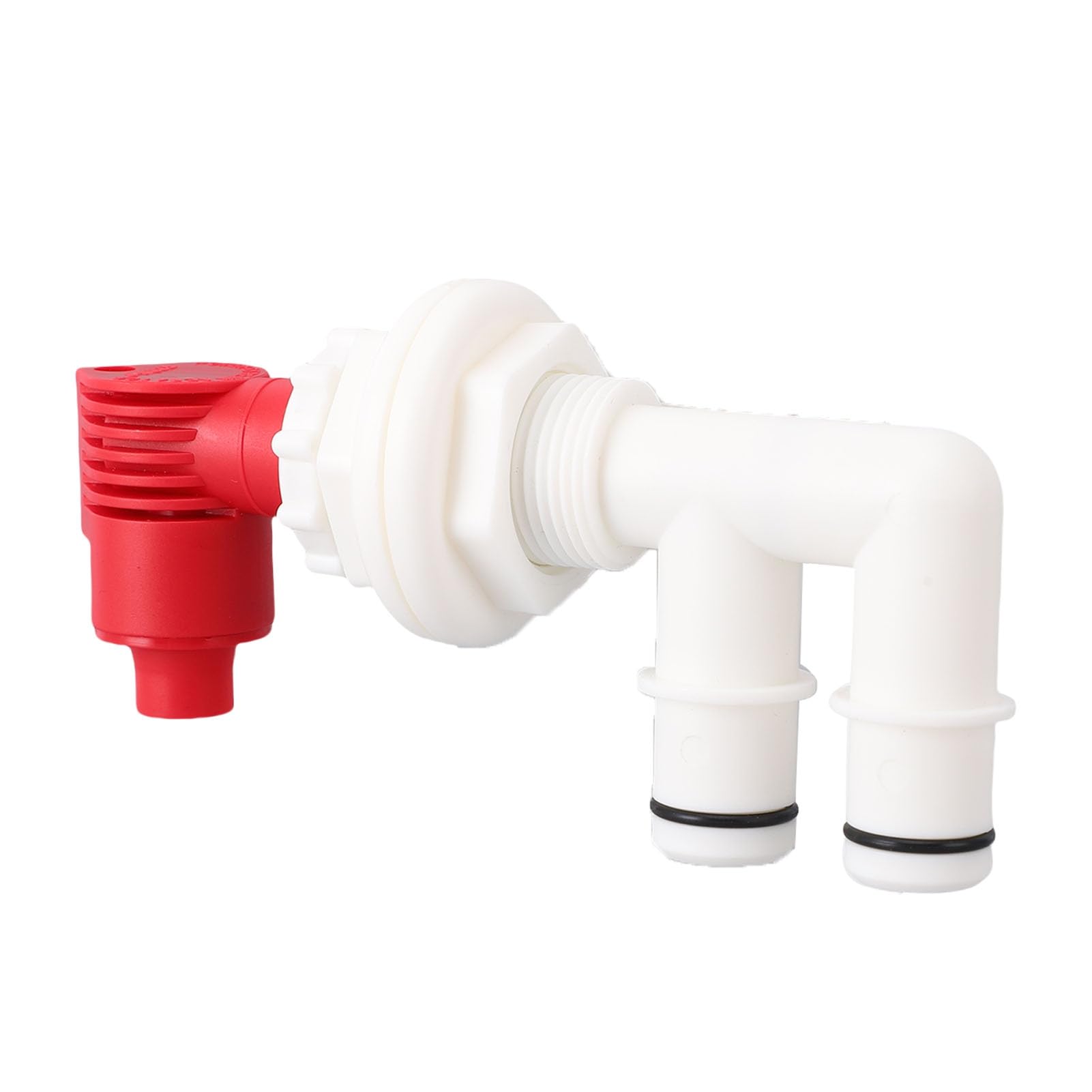 Cryfokt Kit combiné D'Aérateur de Pompe, Aérateur Marin de qualité Supérieure pour Une Oxygénation Optimale pour Les Puits Vivants et Les Puits D'appâts, Compatible 1-1/16 Pouces, Plastique Durable,