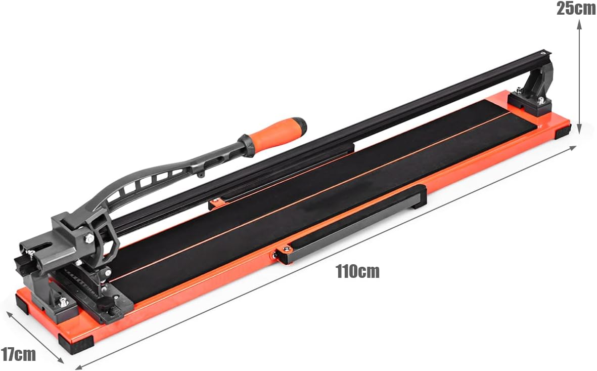 600/910mm Manual Tile Cutter, Wall and Floor Porcelain Tile Cutting Tool with Tungsten Carbide Cutting Wheel