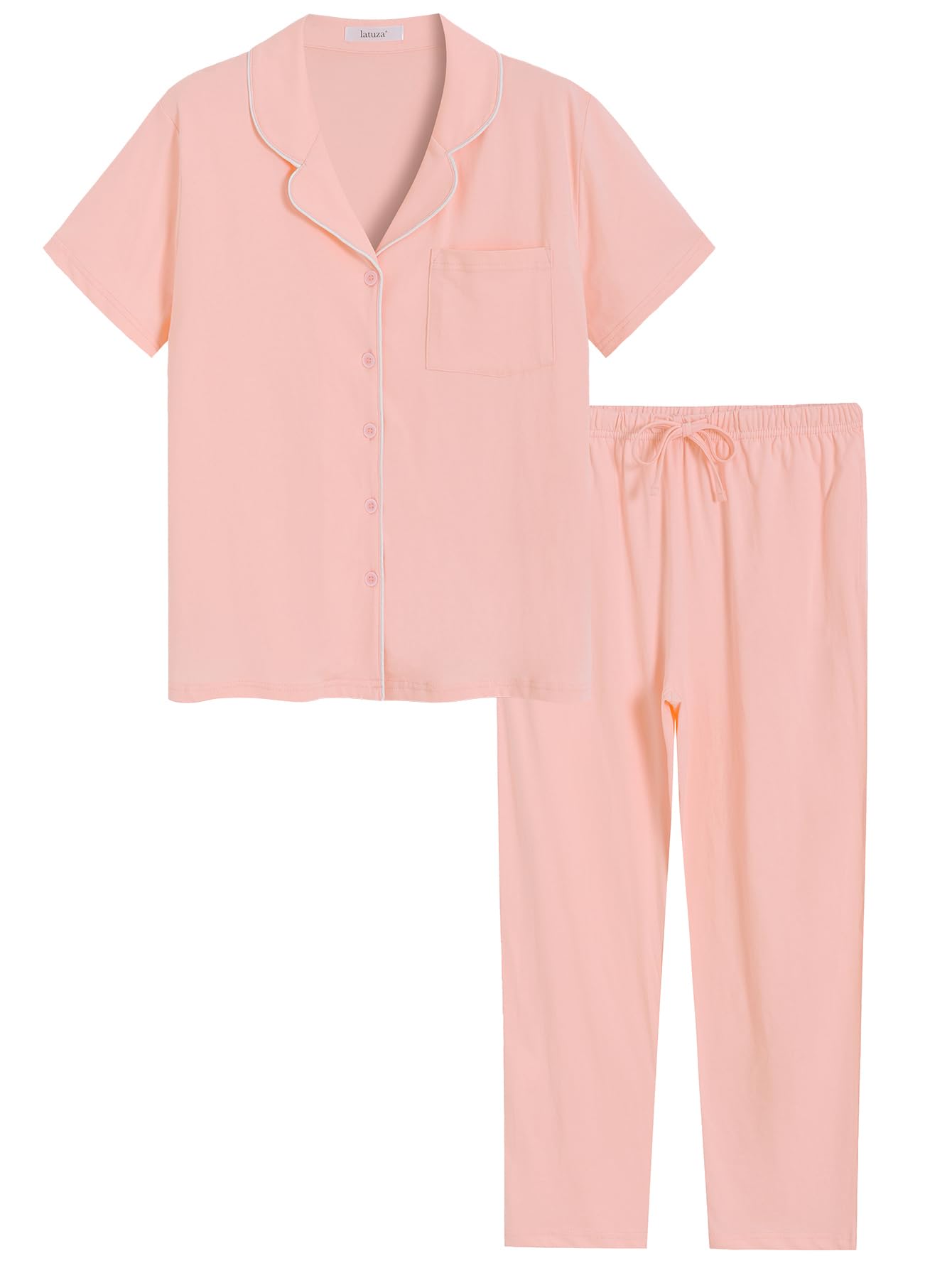 Latuza Cotton Short Sleeve Petite Pajama Set