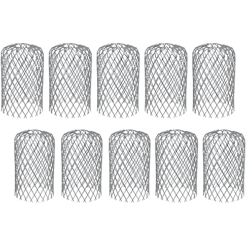 WerkWeit Gutter Guard 3” Leaf Filter Gutter Strainer 10 Pack Aluminium Filter Strainers for Preventing Blockage from Clogging Sewer Pipes Cover