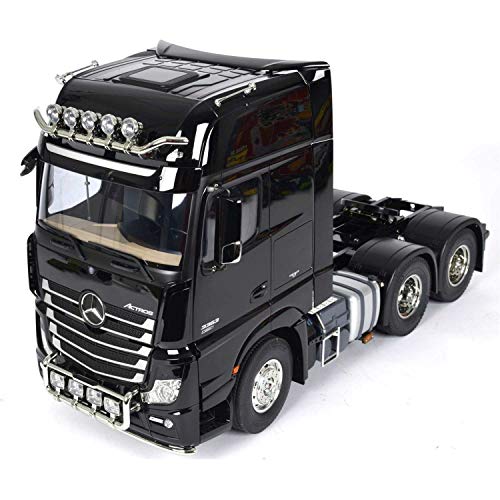 TAMIYA 1:14 RC Mercedes Benz Actros 3363 Giga Space 6x4 - Ferngesteuerter Truck - RC Bausatz - Zugmaschine - kippbares Fahrerhaus - Elektromotor Typ 540 - unlackiert - 56348