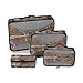 Produktbild Reiseverpackungswürfel Gepäckorganisator Aboriginal Painting Rock Painting Australien Outback Pack Veranstalter Reiseveranstalter für Männer 4-teiliger Kofferorganisator Leichte Gepäckaufbewahrungsta