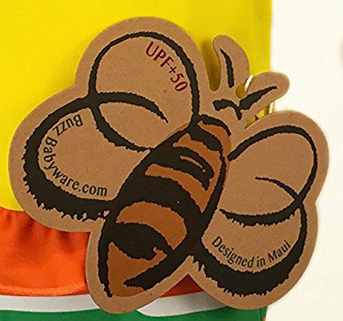 Baby/Toddler UPF 50+ Sun Protection Yellow Long Sleeve One Piece Swimsuit with Zipper (3T)