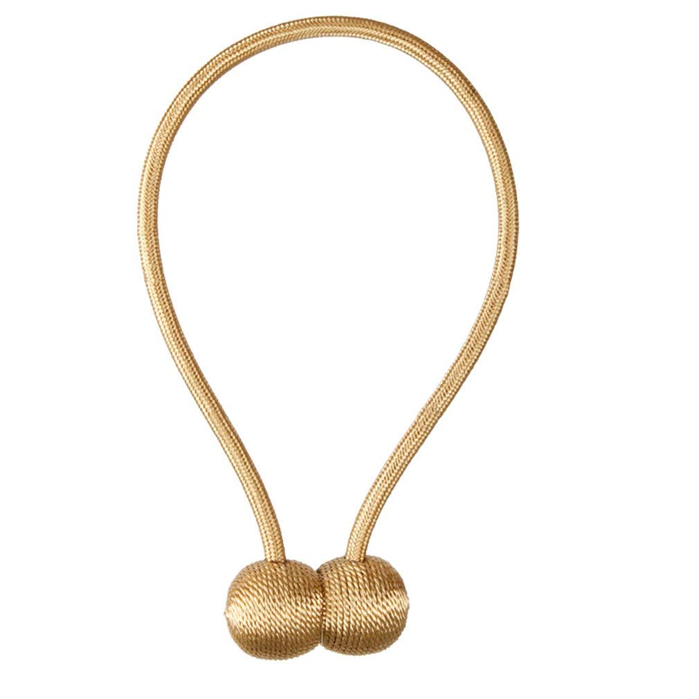 Soporte magnético para cortina OUdini con hebilla trenzada color oro de alta resistencia