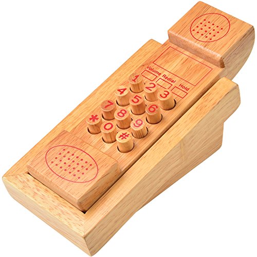 wooden toy phone