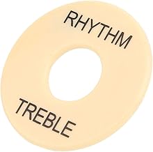 Placa de interruptor de alternância de guitarra, arruela de interruptor de alternância de guitarra de plástico profissional de 22 m de diâmetro interno para guitarra(GN602 black)