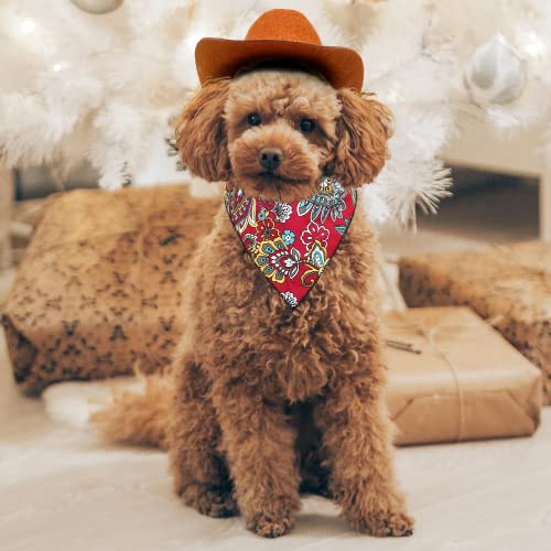 KUDES-2-Pieces-Funny-Pet-Costume-Accessories-Set-Cat-Small-Dog-Cowboy-Hat-with-Adjustable-Elastic-Chin-Strap-and-Bandana-for-Birthday-Christmas-Halloween-Holiday-Party-Cosplay-and-Daily-Wearing - Cucciolini Doodles   KUDES-2-Pieces-Funny-Pet-Costume-Accessories-Set-Cat-Small-Dog-Cowboy-Hat-with-Adjustable-Elastic-Chin-Strap-and-Bandana-for-Birthday-Christmas-Halloween-Holiday-Party-Cosplay-and-Daily-Wearing