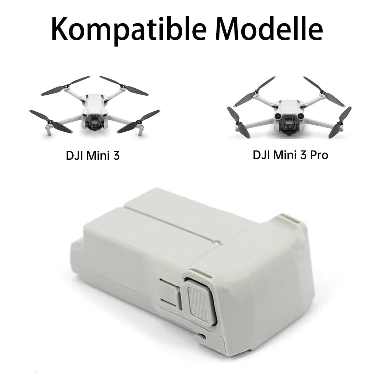 Mini 3/4 Pro Intelligent Flight Akku für DJI Mini 3 Pro/3 Drohne, 3 Pro Akku Plus 3850mAh 7.38V, 47 Minuten maximale Flugzeit (nur für DJI Original Ladegeräte)