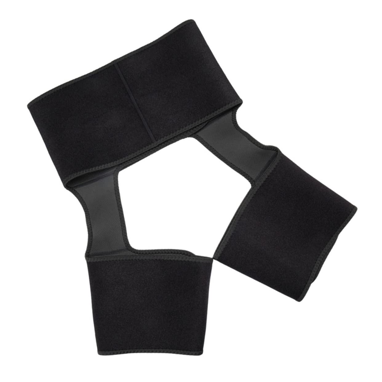 OSOLADY Three-in-1 Thigh Waist Sports Girdle Neoprene Belt for Workout Injury Prevention Shape Correction Black