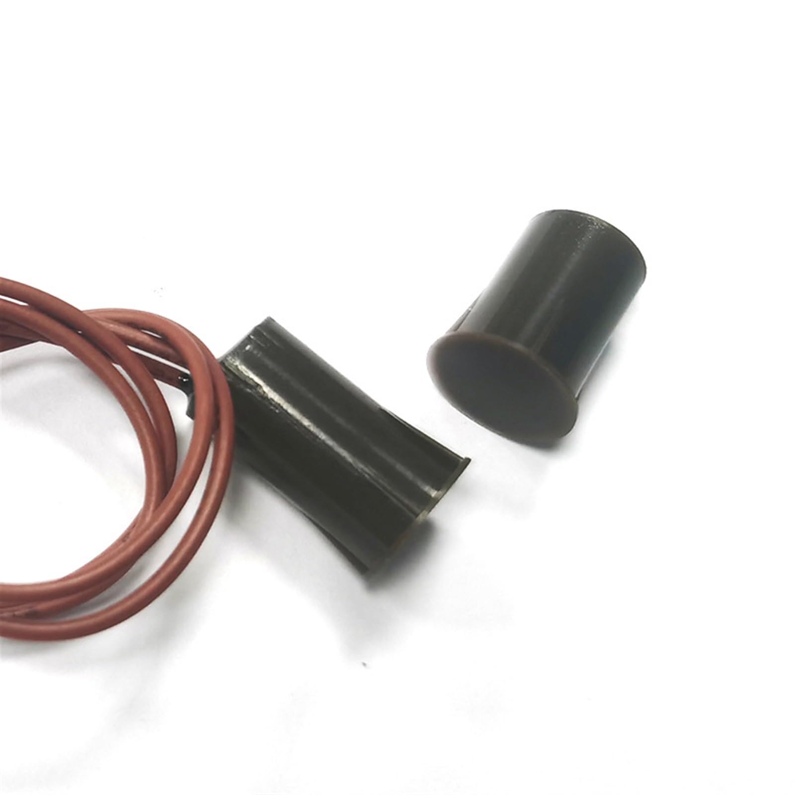 Alarma de Interruptor magnético de Puerta con Cable, Detector de Puerta de Madera Oculta, Ventana magnética de Puerta Oculta, Alarma de Puerta de Madera magnética (Size : White NO)