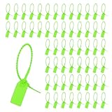 QUARKZMAN 100STK Plastik Manipulationssicherungssiegel (250mm Länge Grün) Kabelbinderetiketten Selbstsperrende Beschriftung Zugfeste Sicherheitsetikettensiegel Für Bekleidungsdiebstahlschutz