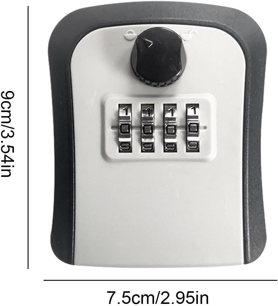 Security Key Lock Boxes Outdoor Wall-Mounted Wall-Mountable Digit Digital