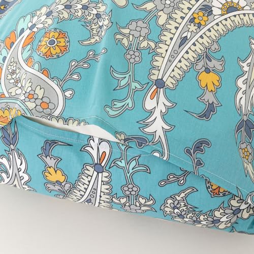 Susybao SZJRQC2023120702CA 100% Cotton Pillowcases Set Of 2 Queen Size Boho Paisley Patterned Pillow Cases Envelope Closure End Bohemian Floral Bed Pillow Covers Flower Pillow Protectors Soft thumb #4