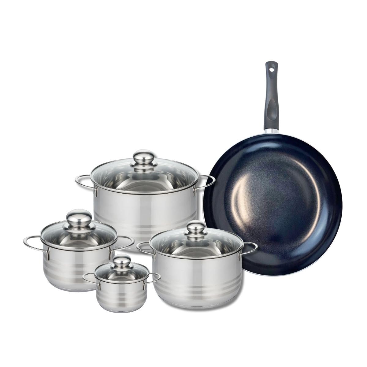 Batterie de cuisine induction ELO Prima Brillant en acier inoxydable poli pour une cuisson saine