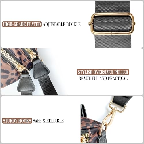 Leopard Print Spacious Crossbody Bum Bag