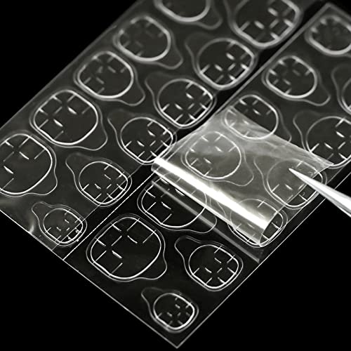 1200Pcs (50 Sheets) Double Side Gel Nail Glue For Press On Nails:nail Glue For Nail Tips,Waterproof False Nail Tips Jelly Gel Glue For Nails,Quickly Operation And Easy To Remove.(50 Sheets) #TOP17