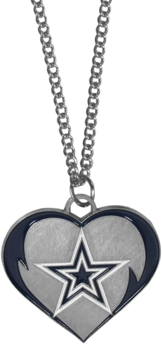 Siskiyou Sports NFL unisex-adult Heart Necklace
