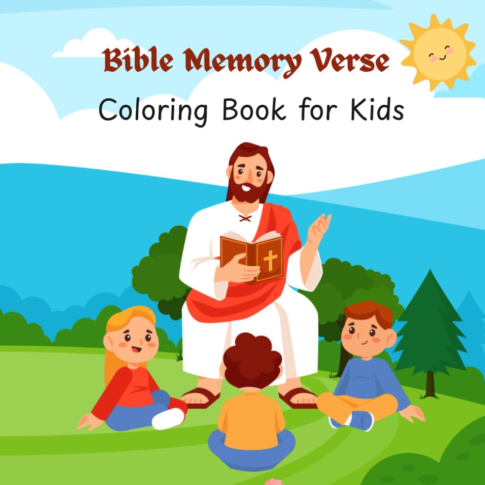 Bible Memory Verse: Coloring Book for Kids