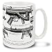 Cuppa Second Amendment Rights 15-Ounce Coffee Mug with HK MP5's