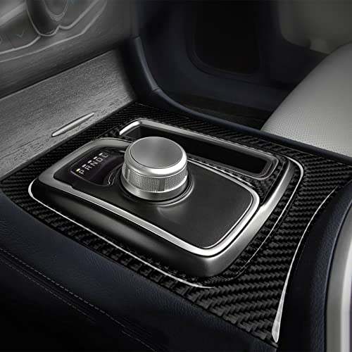 Image of Car Gear Shift Panel Decals for 2015-2023 Chrysler 300 / 300C / 300S / Limited /Touring Accessories Carbon Fiber Interior Stickers