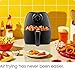 CHEFMAN Small Air Fryer Healthy Cooking, 3.6 Qt, Nonstick, User Friendly and Dual Control Temperature, w/ 60 Minute Timer & Auto Shutoff, Dishwasher Safe Basket, Matte Black, Cookbook Included