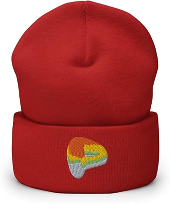 Curve DAO Cryptocurrency Logo Hat Embroidered Cuffed Beanie