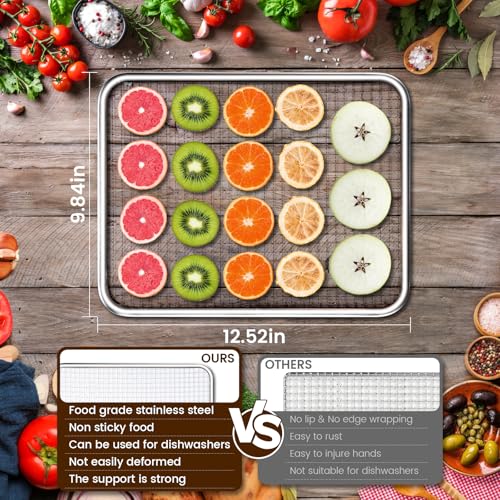 Image of Food-Dehydrator Machine 9 Stainless Steel Trays, 1000W Fruit Dehydrator,7.7ft Meat Dryer for Jerky,190ºF Temperature Control,24H Timer Dryer Machine for Herbs,Beef