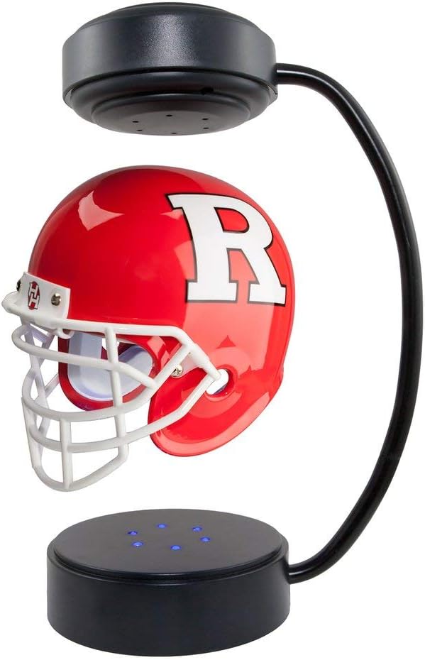 Rutgers Scarlet Knights NCAA Hover Helmet - Collectible Levitating Football Helmet with Electromagnetic Stand : Everything Else
