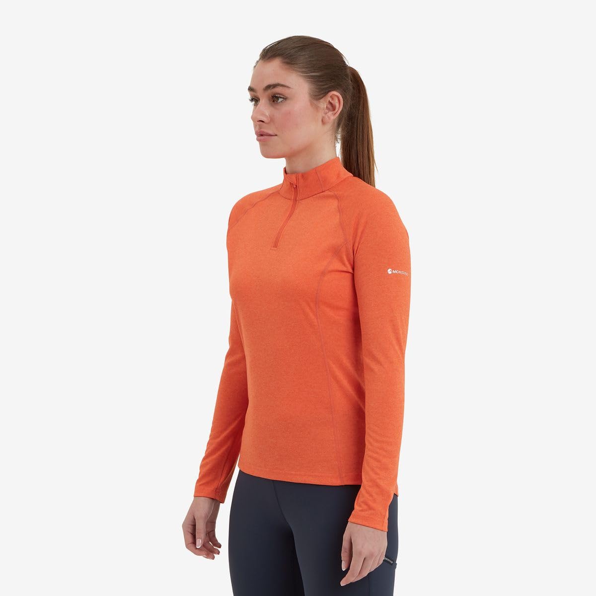 MONTANE Sudadera con Cremallera Marca Modelo F Dart Zip Neck Tigerlily UK10/EUR38/US6/S