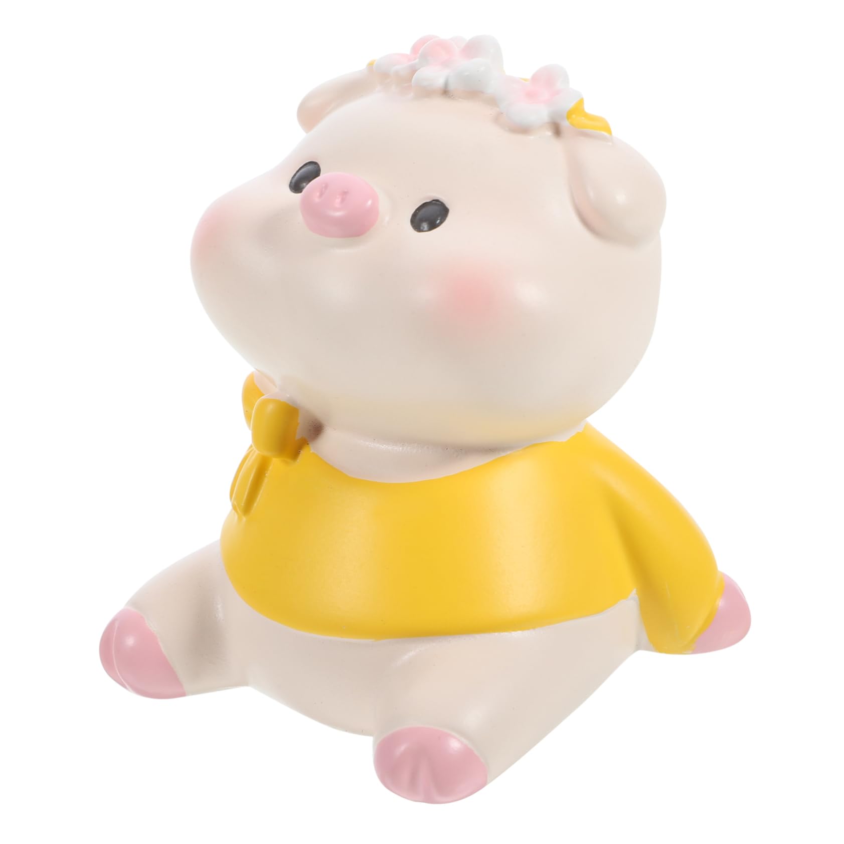 4 pezzi Piccoli personaggi di animali come fattoria maialino decorazione miniature decorare la scrivania modello maiale in miniatura statuetta adorabile maialino