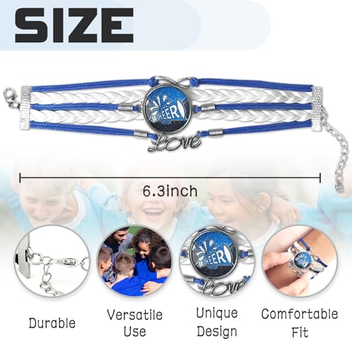 Image of Gymnastics Bracelets for Girls Gifts for Teen Girls,Teams Initial Charm Jewelry,Sport Ballerina Birthday Christmas Gifts