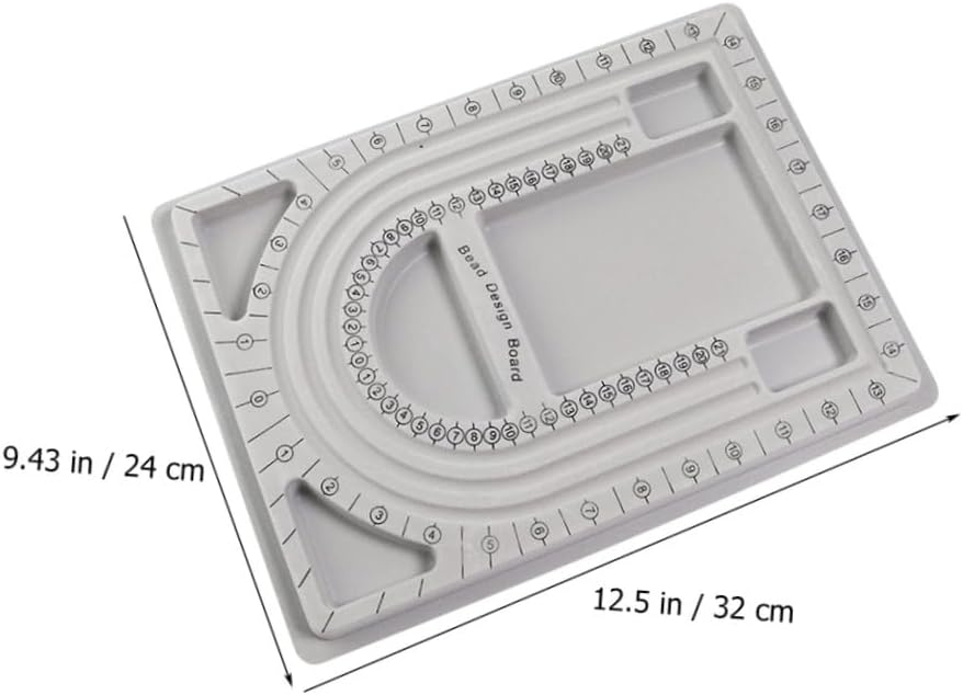 Ipetboom 2pcs Jewelry Beading Board Trays Craft Tool for Women Girls for Jewelry Design and Organization Smooth for Bracelet Necklace Making