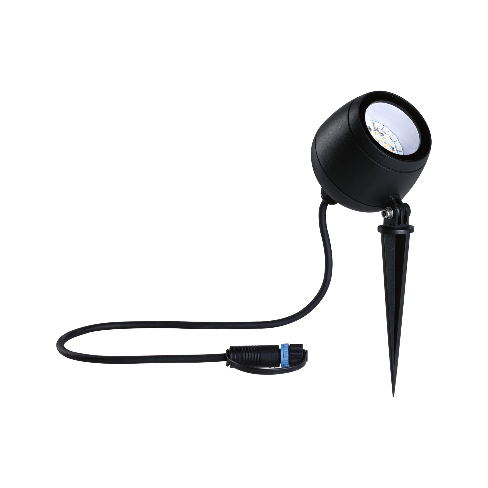 Paulmann 94769 Plug & Shine LED reflektor ogr. Kikolo Smart Home Zigbee IP65 6,2W 400lm możl. ściemniania 261mm antracyt tw.szt./alu. 3000–6500K RGBW+
