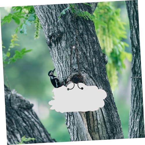 Image of SOLUSTRE Stainless Steel Hooks and Chains 10pcs Hanging Chain for Artwork Tree Labels Parking Signs Decor Easy Install