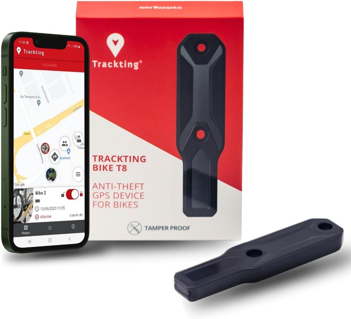 Trackting 8055112970279 velo antivol de traqueur de gps depistant le