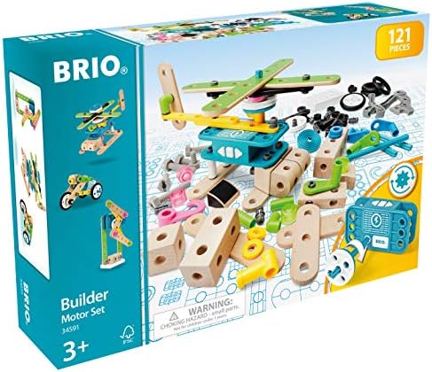 BRIO Builder Motor Construction Set - Learning, Building and Educational Toys for Ages 3 Years Up