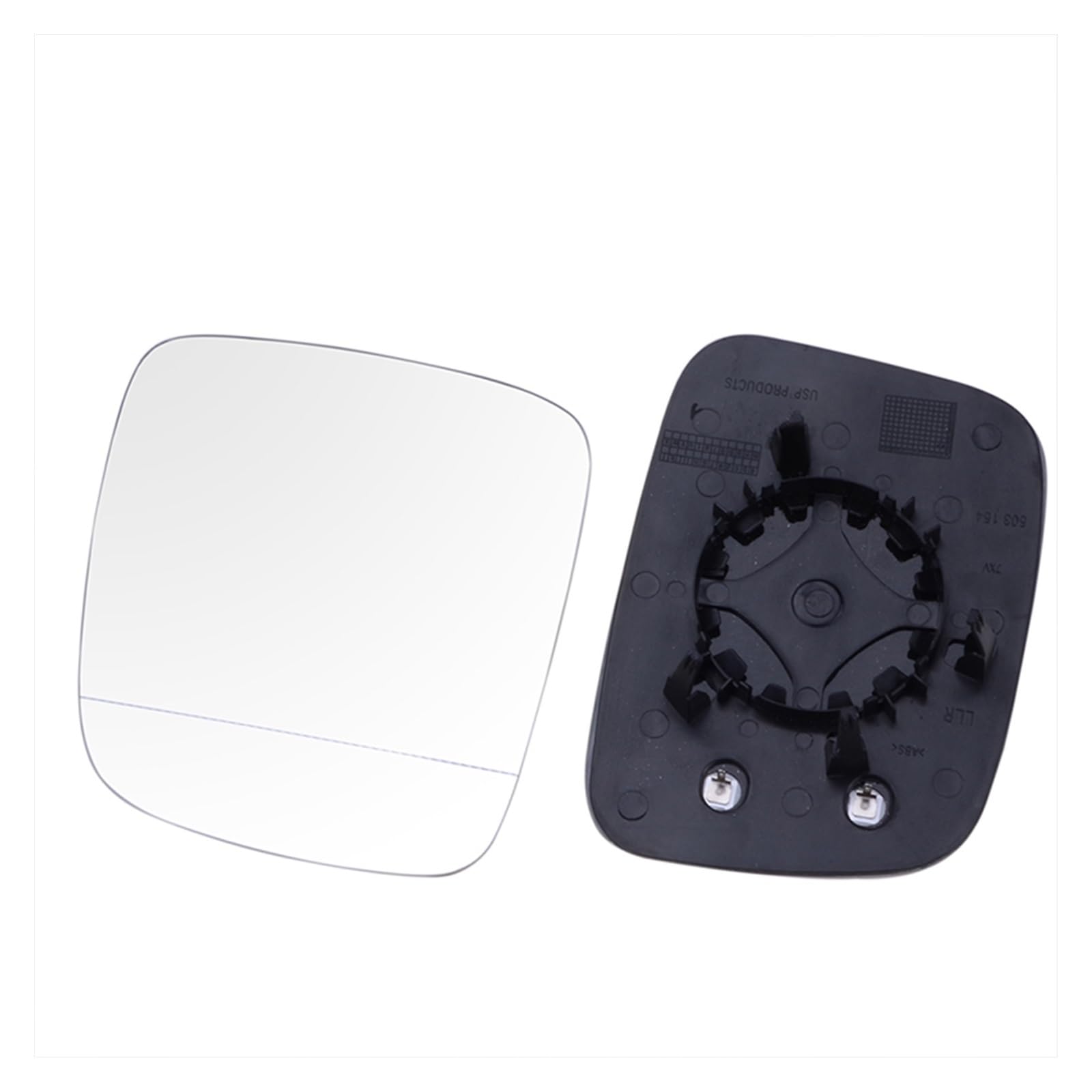 Coche Lente De Espejo Plano Antiniebla De Cristal De Espejo Retrovisor Lateral Calentado Para Accesorios De Coche Para T5 2003-2009 Cristal Espejo Retrovisor (Color : White Left Side)
