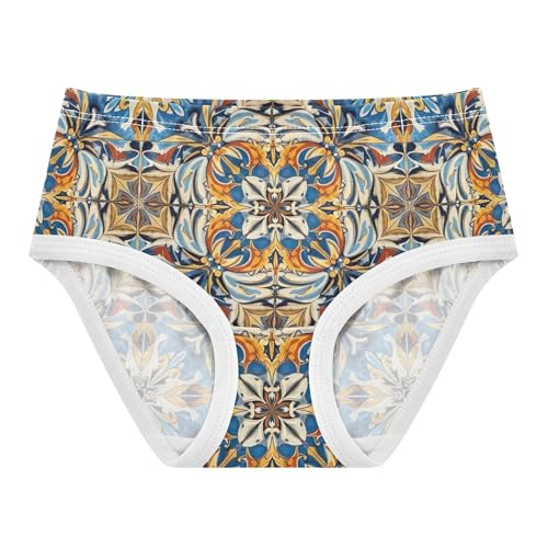 Girls Underwear Toddler 2t Cotton Cute Panties Girl Durable Undies Kids Briefs Classical Colorful Blue White Prints