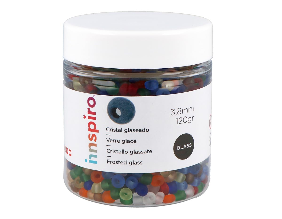 INNSPIRO Round Glass Rock Icing Mix 3.8mm 6/0 120g