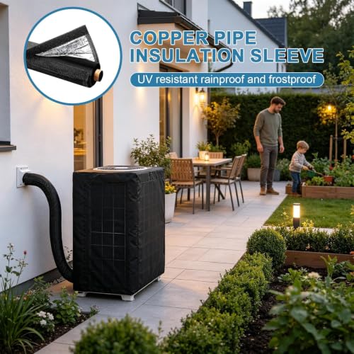 Evita pérdidas térmicas con el aislante de cobre de 25x183 cm para aire acondicionado central 3