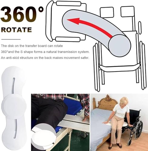 Trasnfer-BoardSliding-Transfer-BoardRotating-Seat-Transfer-AidSlide-Board-Wheelchair-Transfer-BoardWheelchair-Assistive-Devicefor-Vehicle-Bed-TransfersWhite