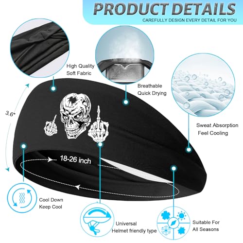 Image of 3pcs Sweat Bands Headbands Men Sweatbands Headbands for Women Christian CrossSports Running